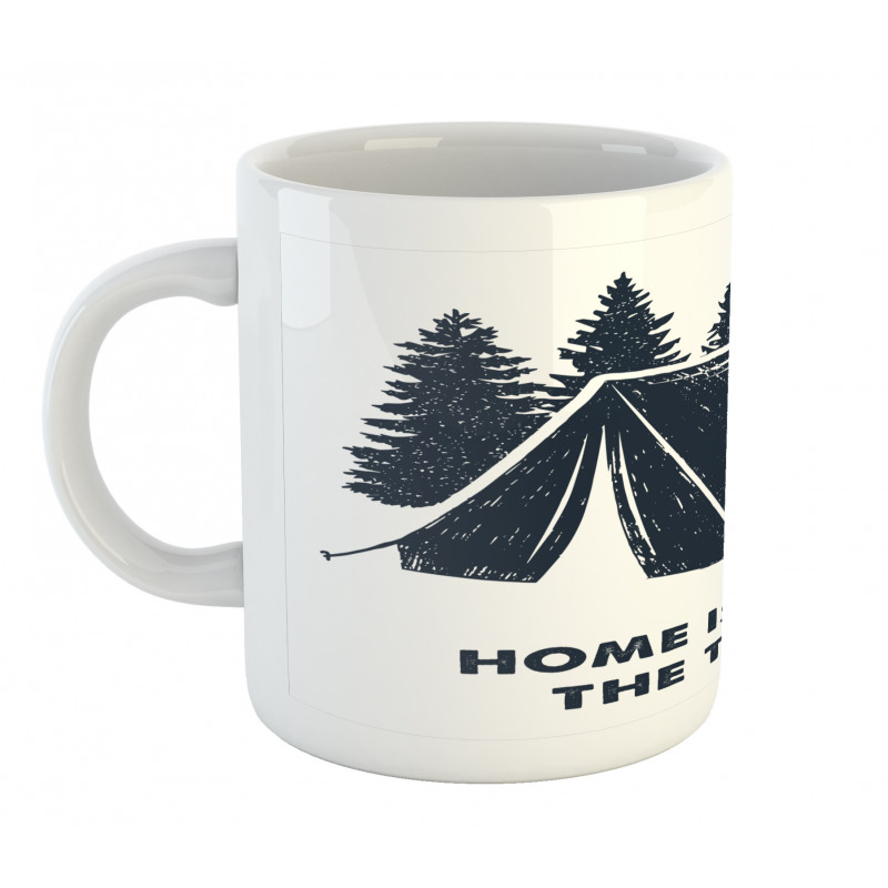 Home is Where the Tent is Mug