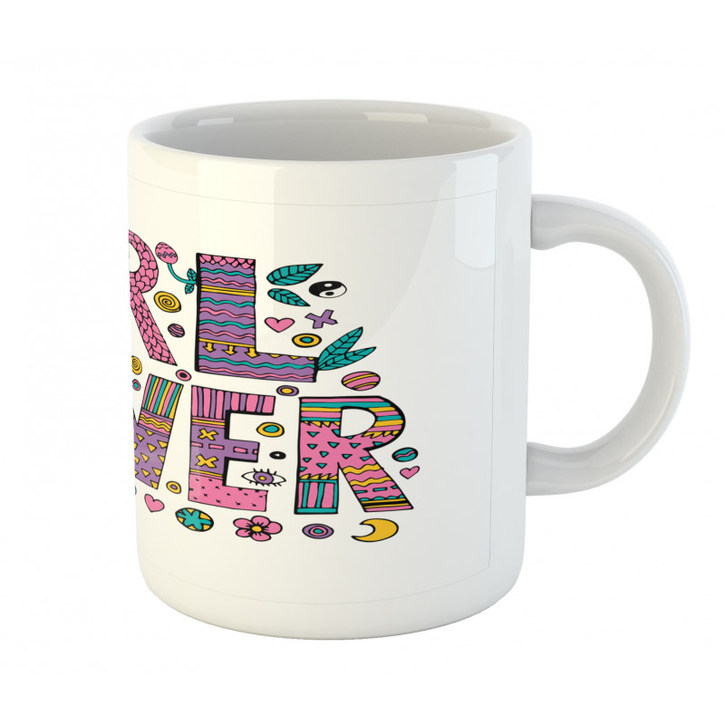 Hippie Boho Girl Words Mug