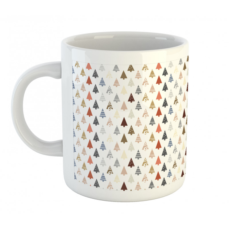 Fir Tree Motif Mug