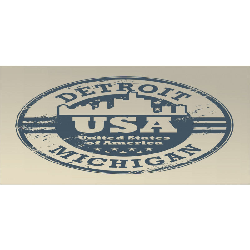 Detroit Michigan Stamp Mug