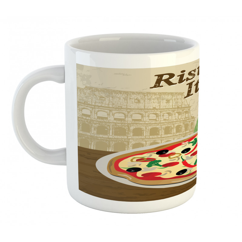 Italian Food Colloseum Mug