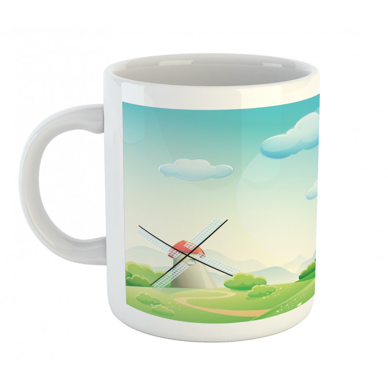 Cartoon Country Landscape Mug