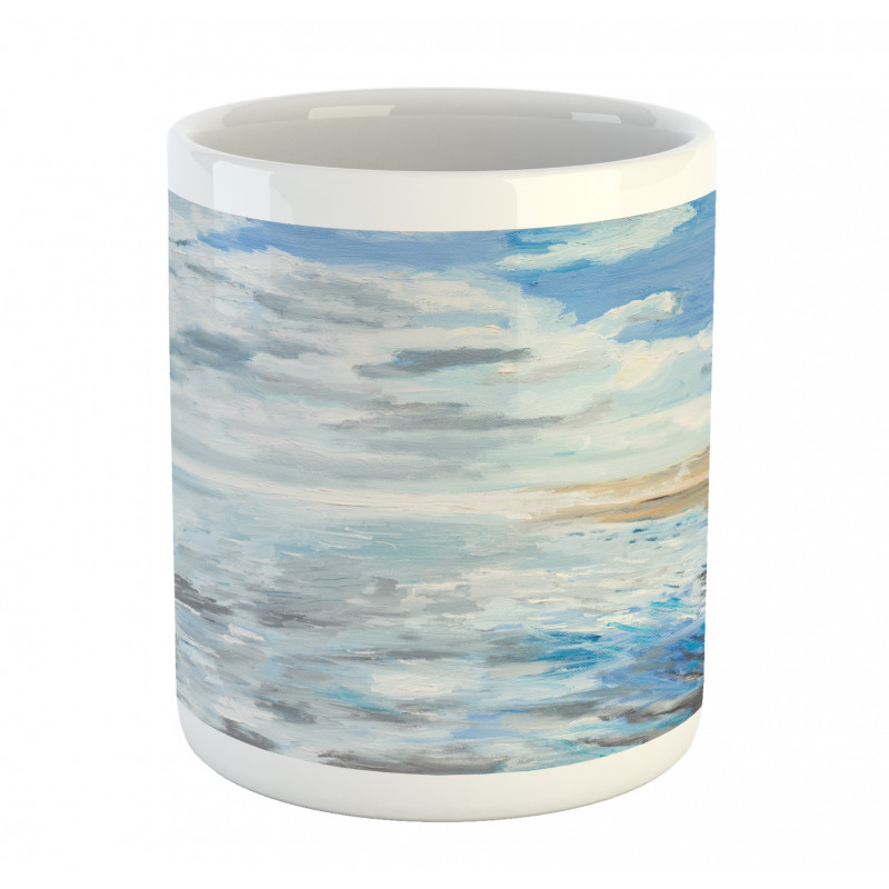 Oil Painting Beach Summer Mug