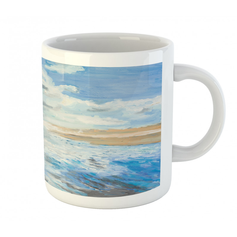 Oil Painting Beach Summer Mug