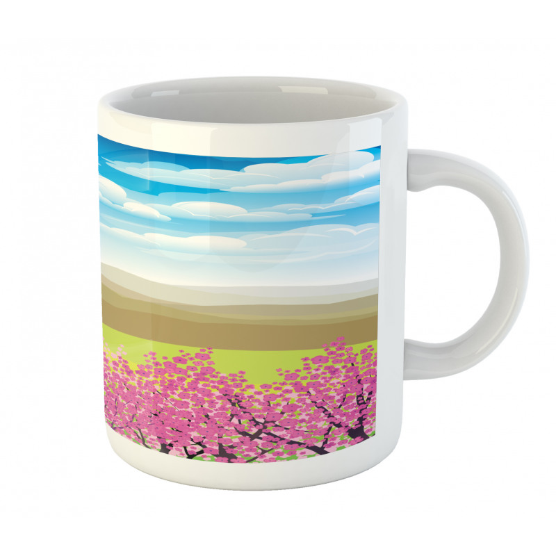 Branches with Mountain Mug