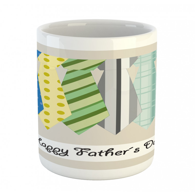 Colorful Dad Ties Theme Mug