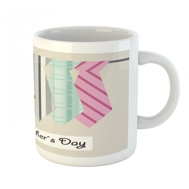 Colorful Dad Ties Theme Mug