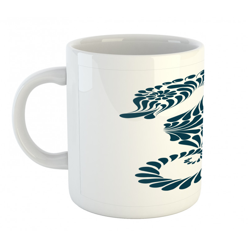 Abstract Curvy Form Mug