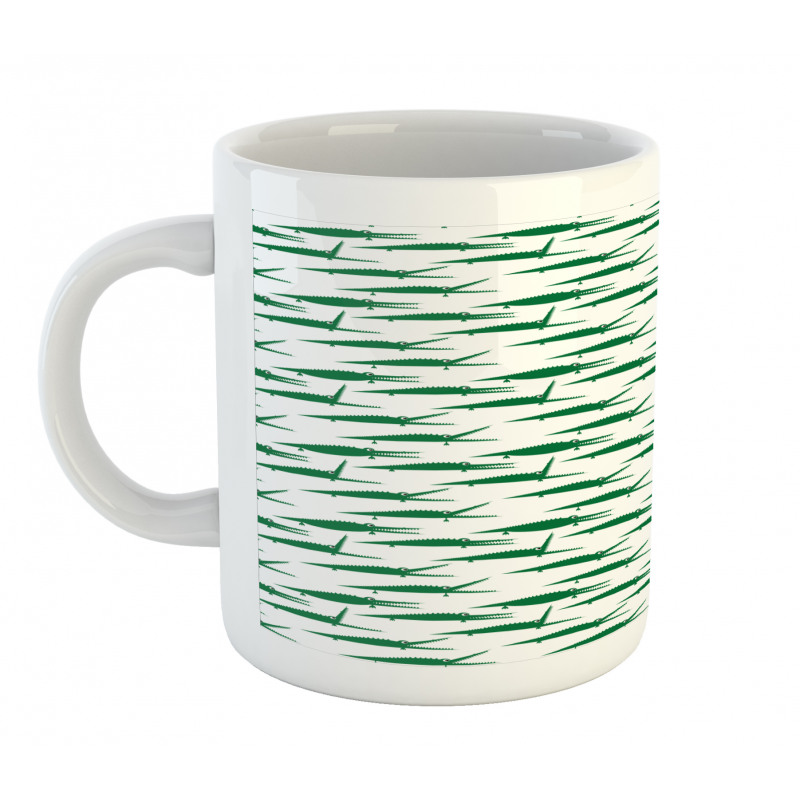 Funny Green Alligator Mug