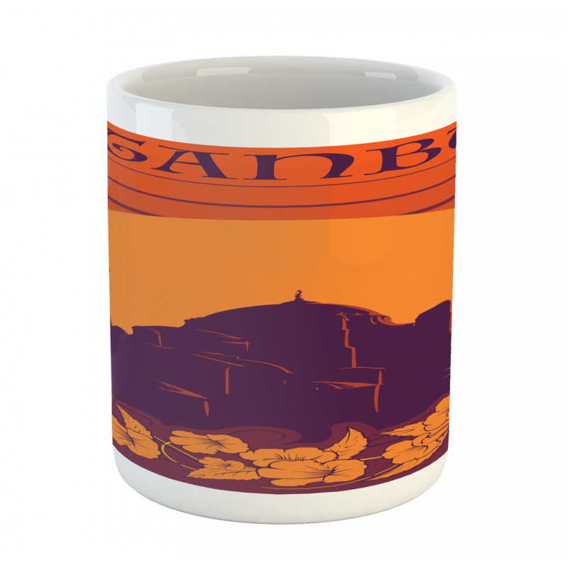 Exotic Flowers Retro Mug