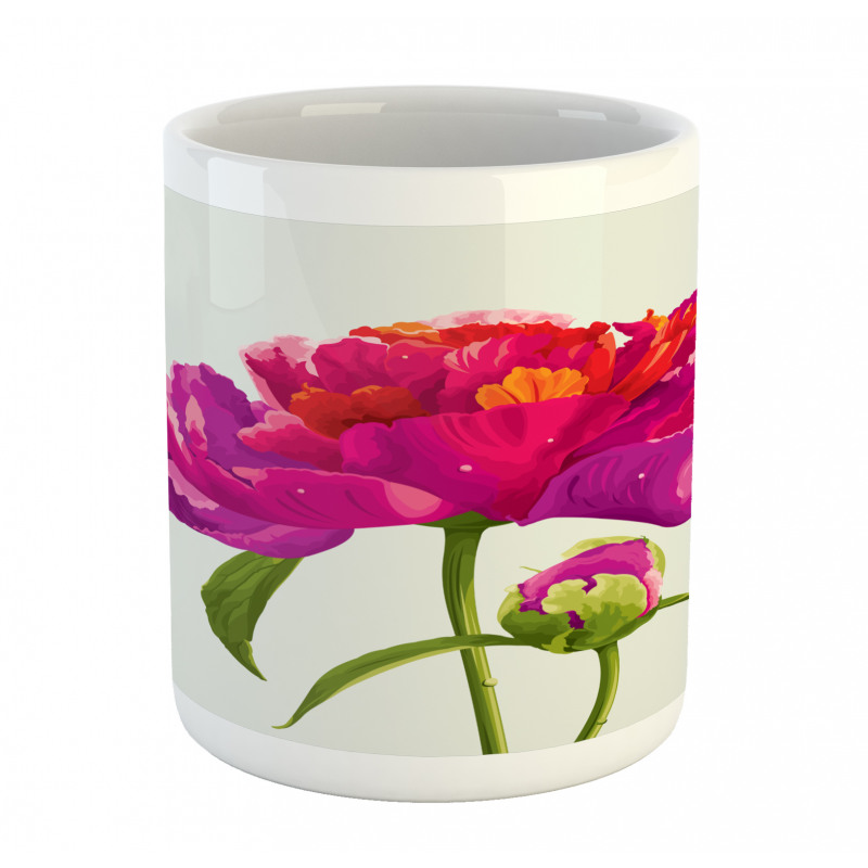 Flower and Vibrant Petals Mug