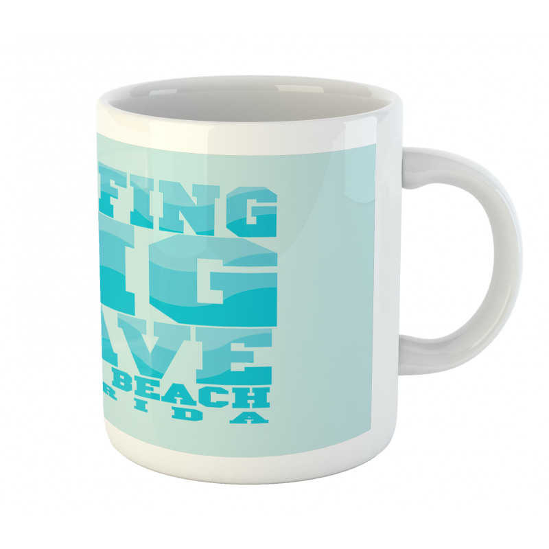 Surfing Big Wave Miami Mug