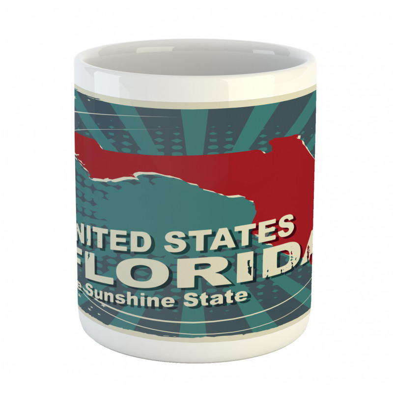 Retro Old City Map USA Mug