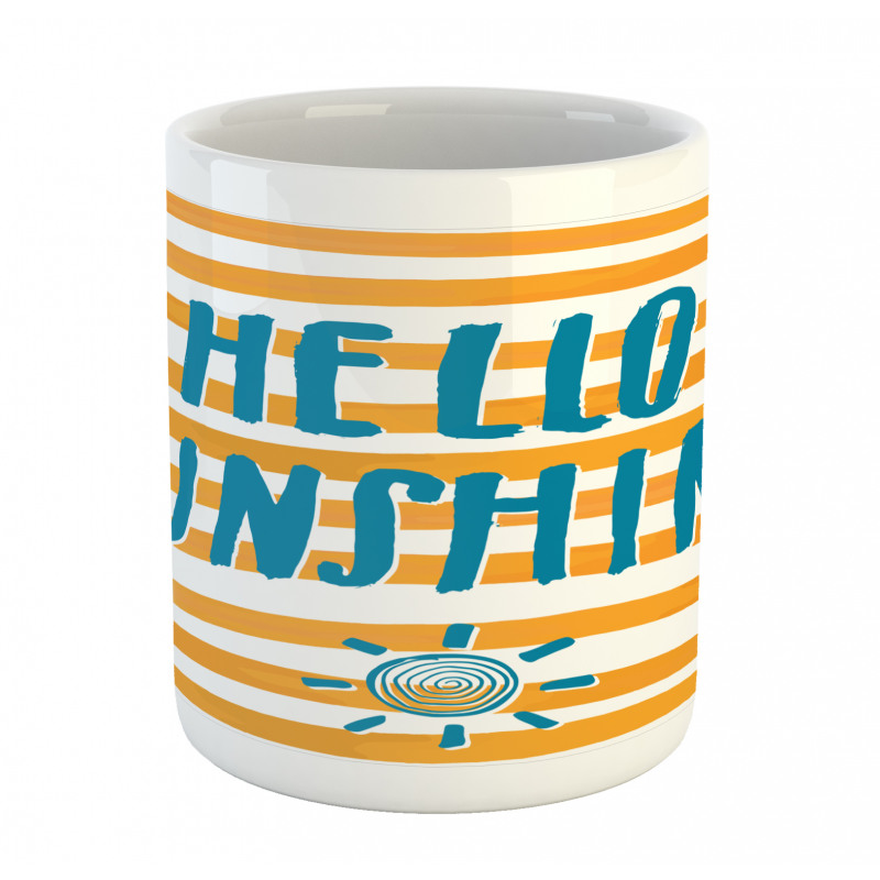 Words Stripes Mug