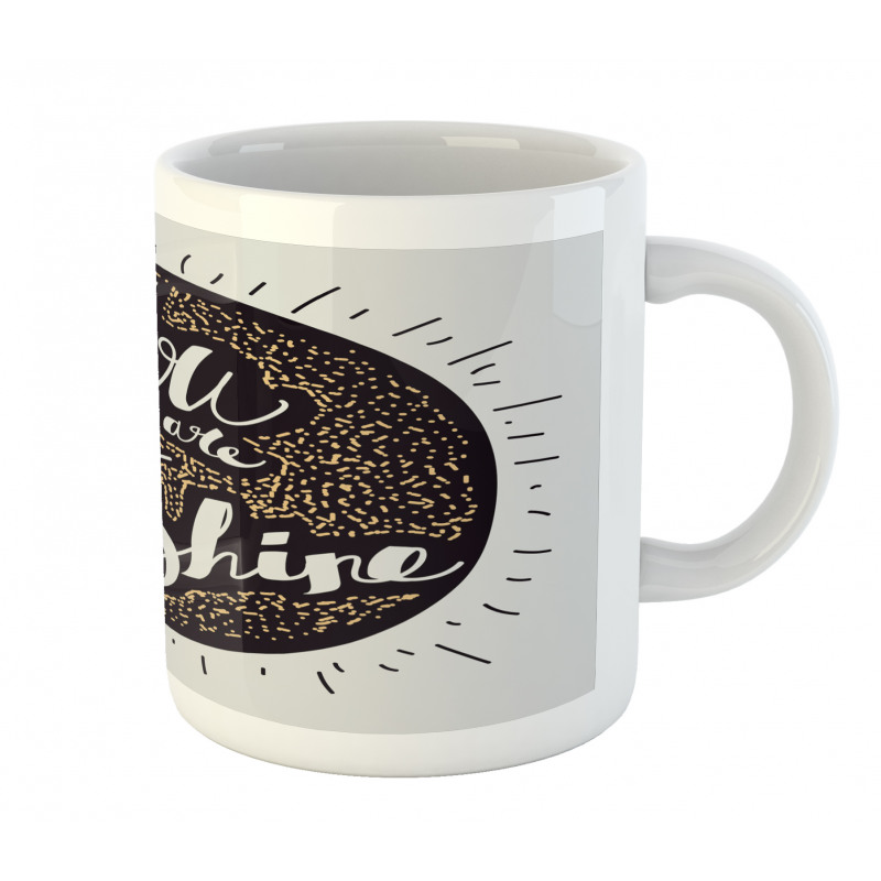 You are My Sunshine Font Mug