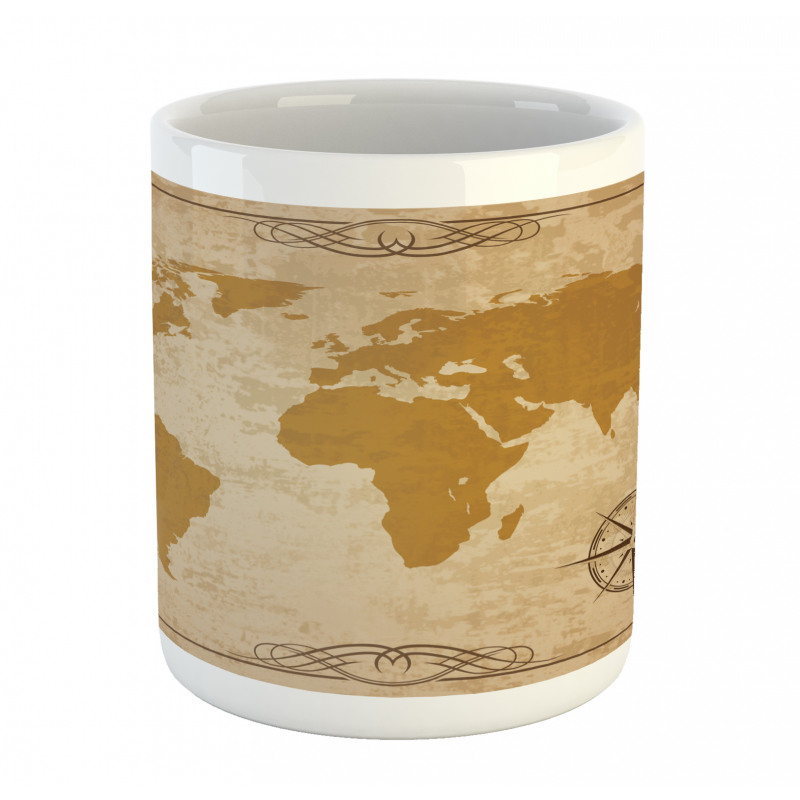 Vintage Cartography Art Mug