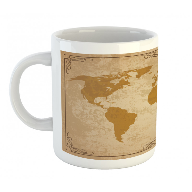 Vintage Cartography Art Mug