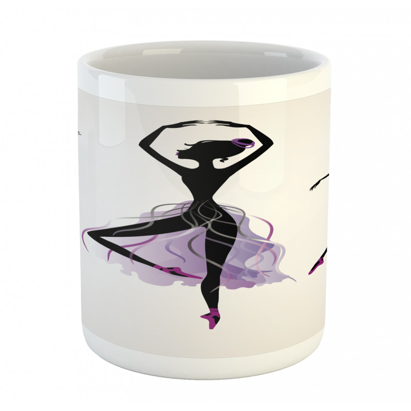 Ballerina Dancer Silhouettes Mug