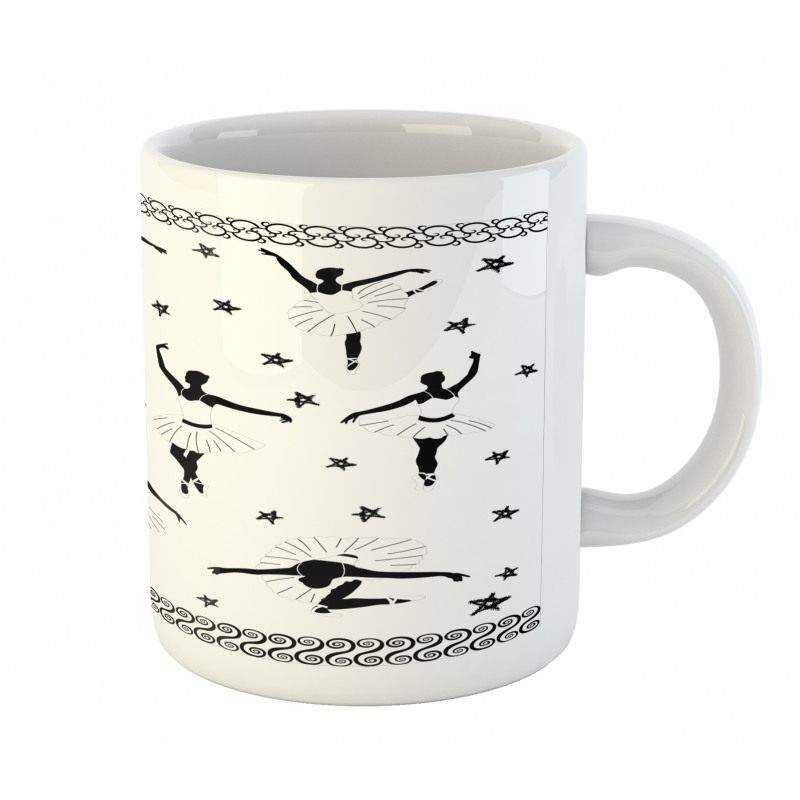 Stars and Hand-drawn Swirls Mug
