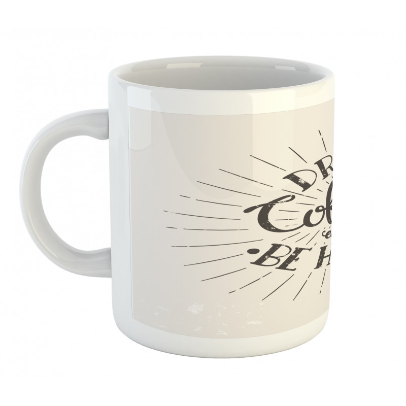 Coffee Words Grunge Effect Mug