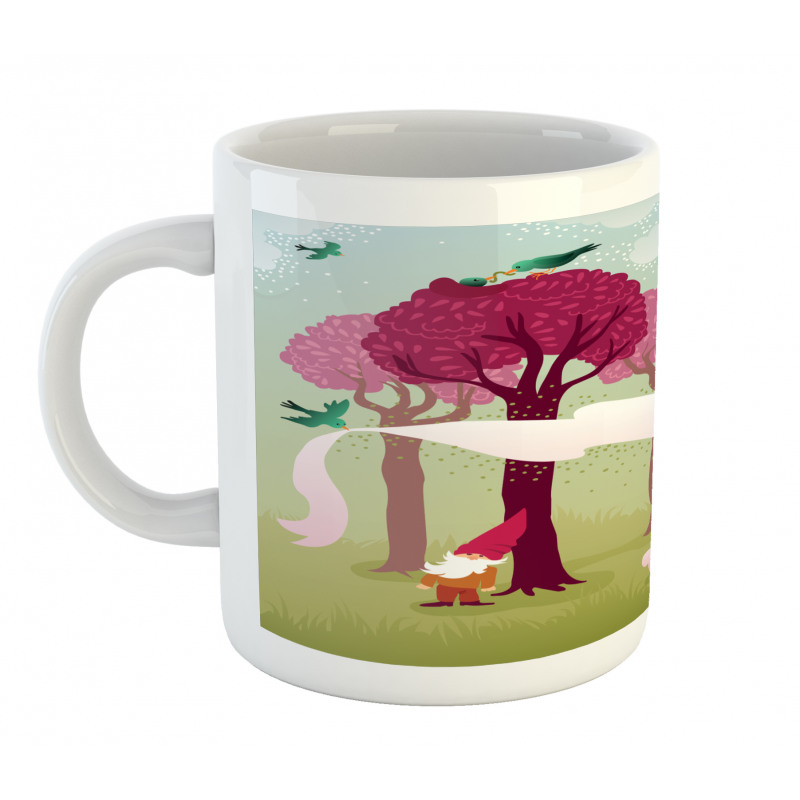 Forest with Pink Trees Mug