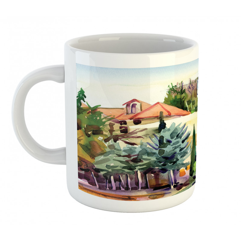 Tuscany Village Scenery Mug