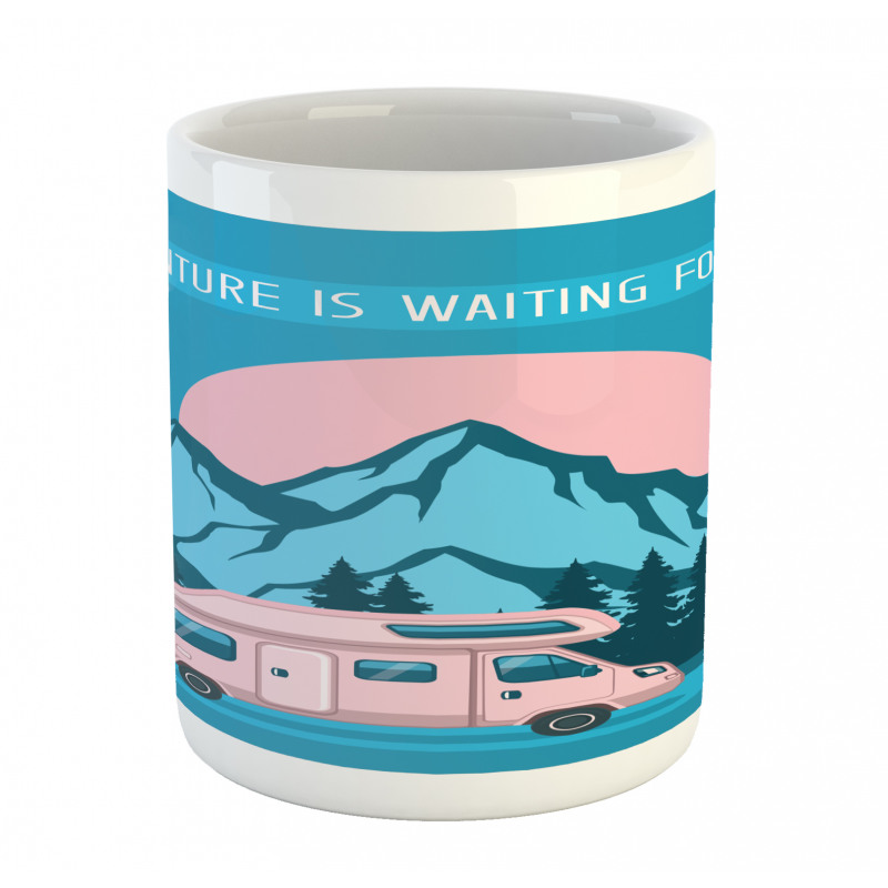 Road Trip with Caravan Pines Mug