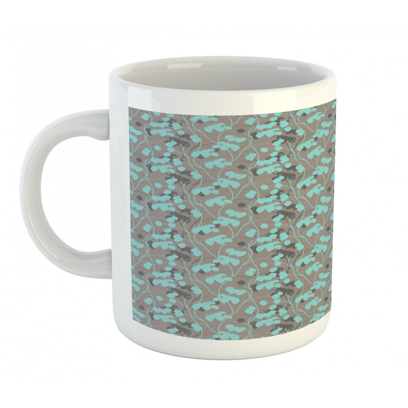 Silhouette Foliage Leaves Mug