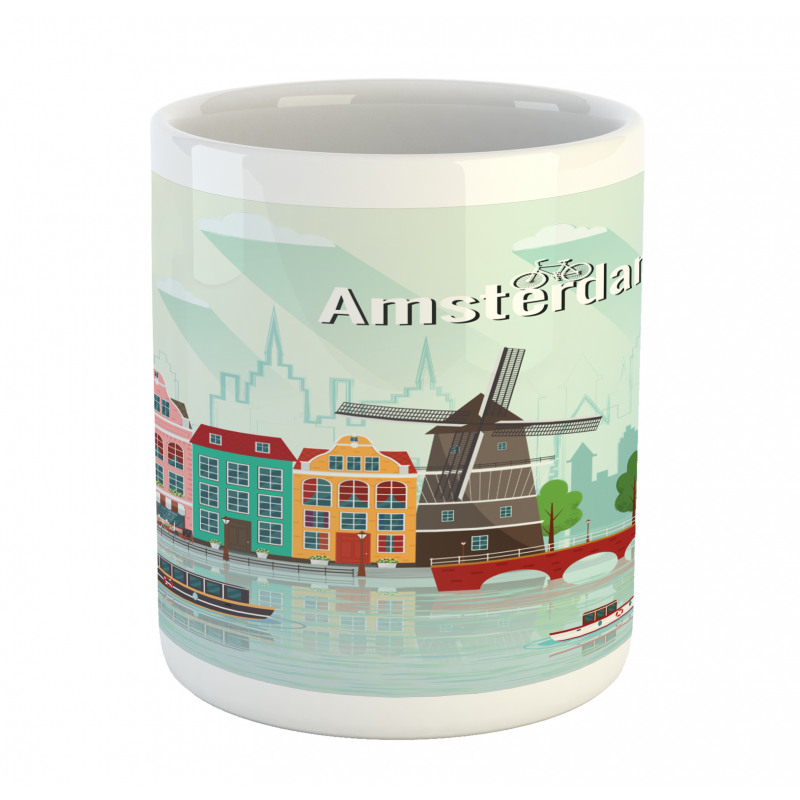 Colorful Houses Waterside Mug