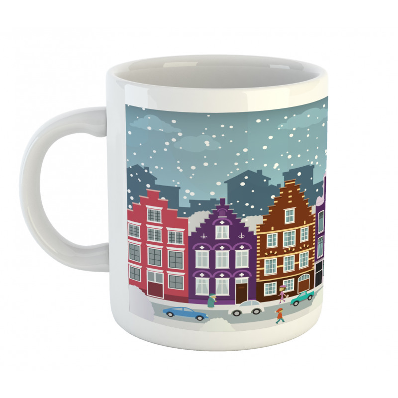 Dutch Town in the Winter Mug