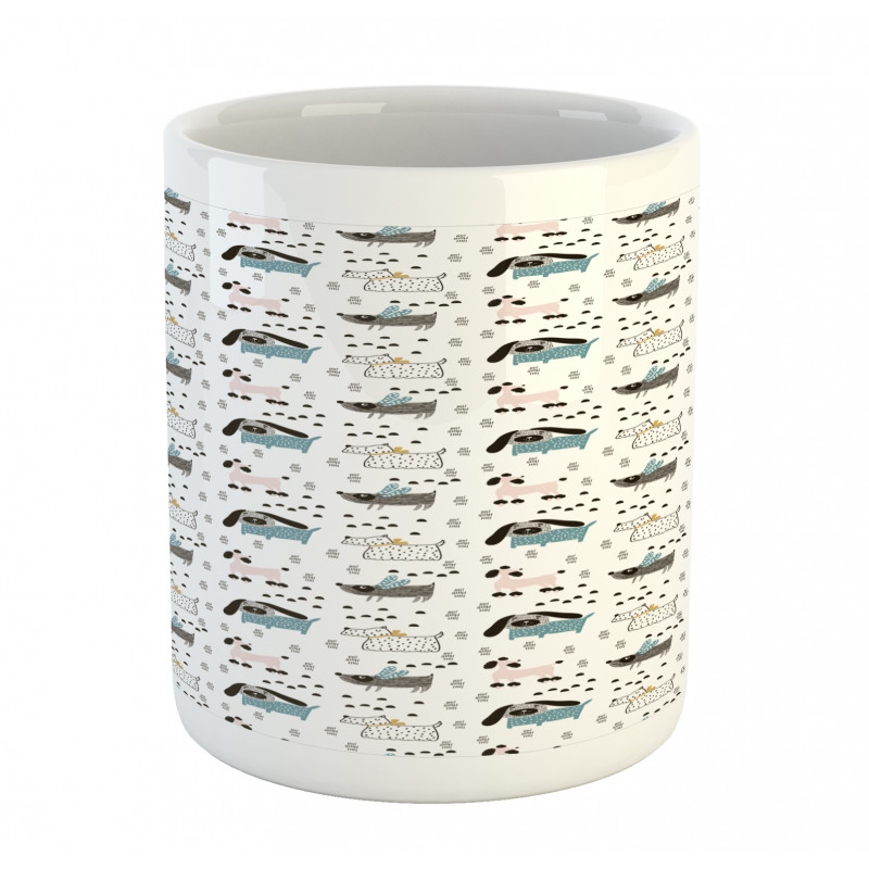 Scandinavian Artwork with Dog Mug