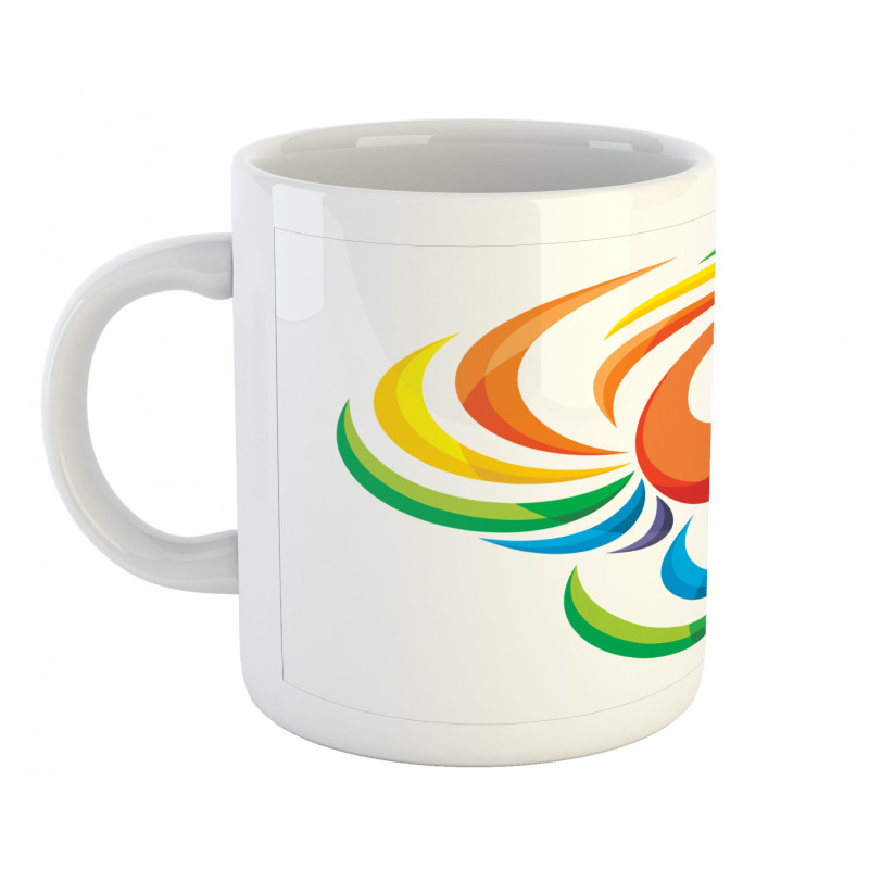 Rainbow Toned Bird Mug