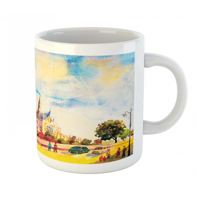 Watercolor Street View Mug