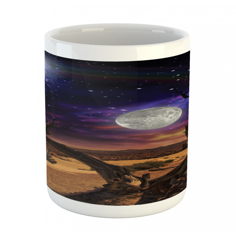 Desert Night Nebula Stars Mug