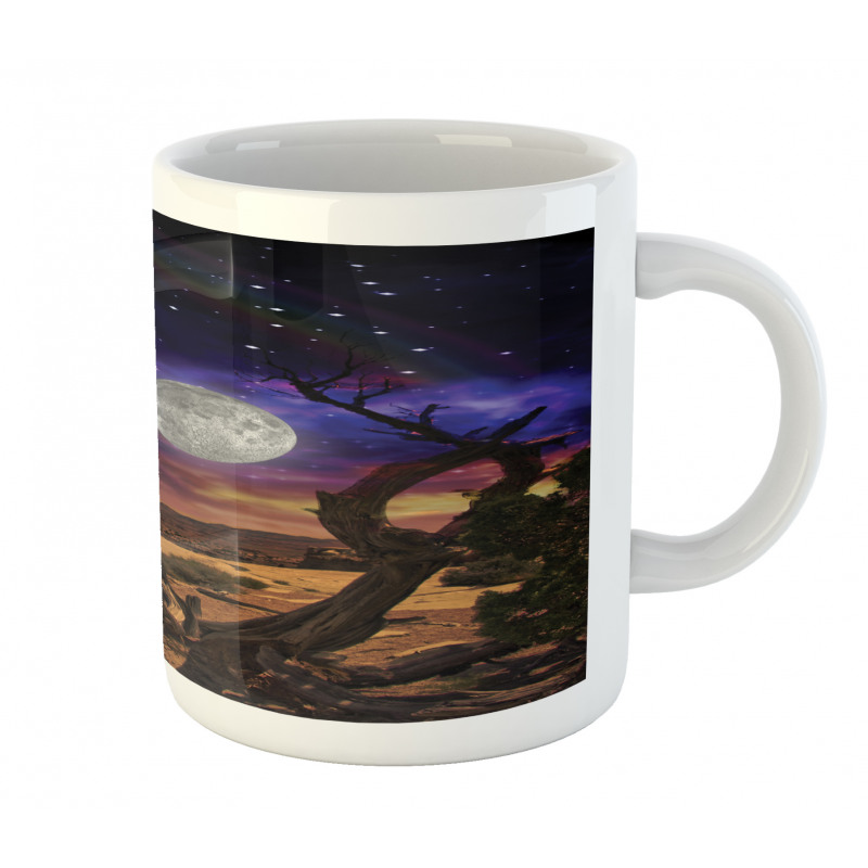 Desert Night Nebula Stars Mug