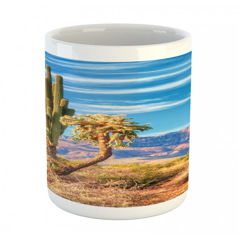 Landscape and Prickle Plant Mug