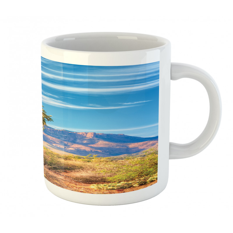 Landscape and Prickle Plant Mug