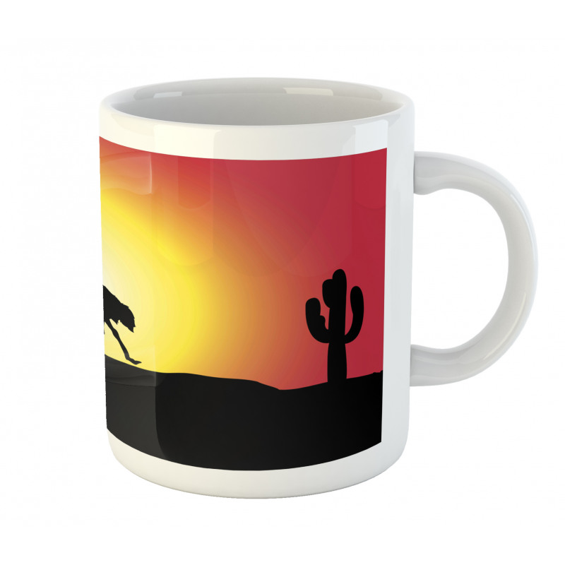 Running Animal Silhouette Mug