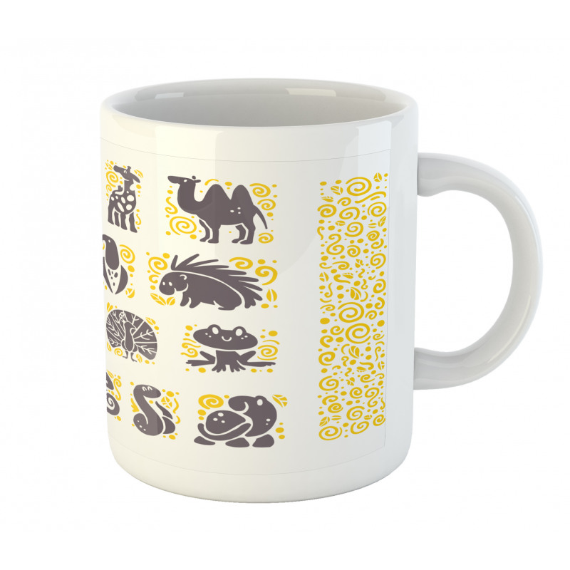 Grey Animal Mug