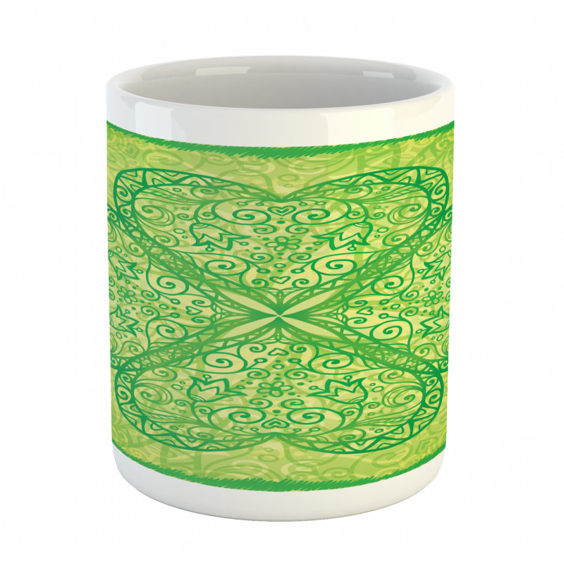 Traditional Heart Motif Mug