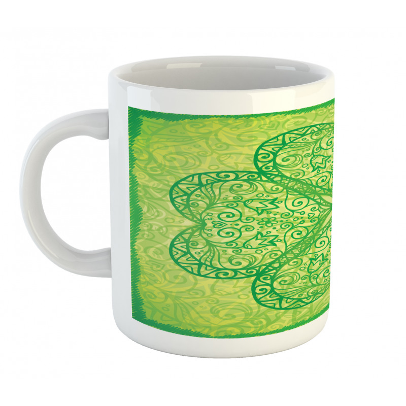 Traditional Heart Motif Mug