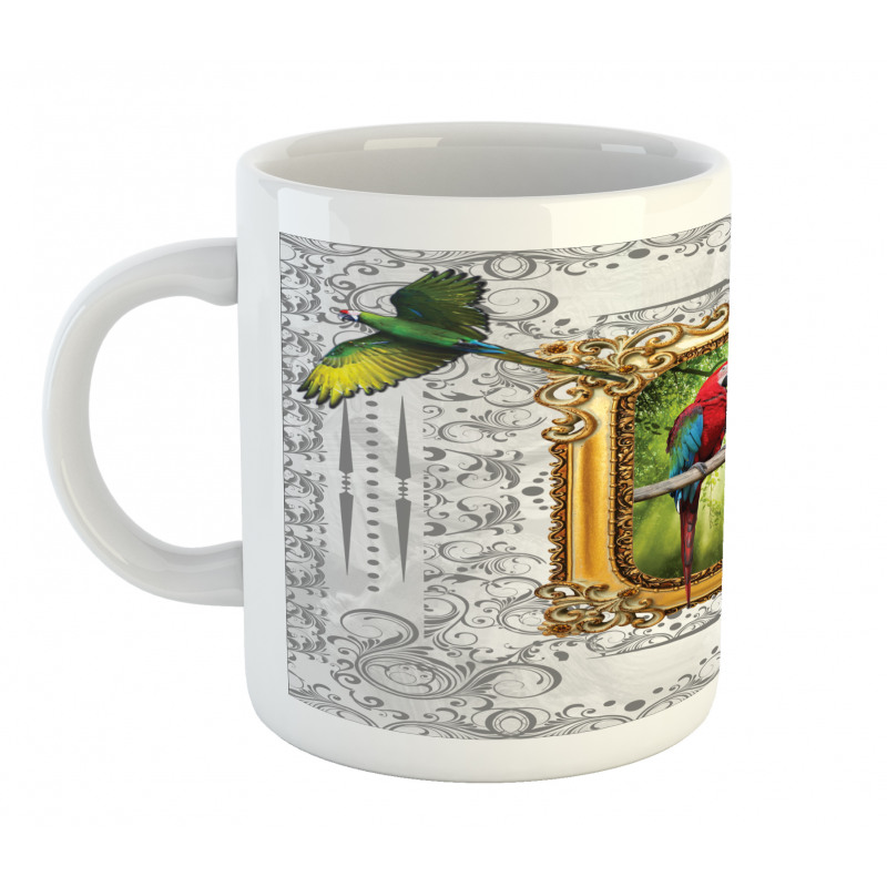 Exotic Colorful Birds Image Mug