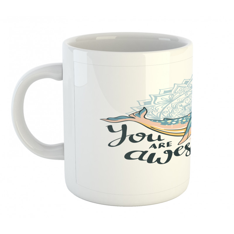 Whale Waves Pastel Mug