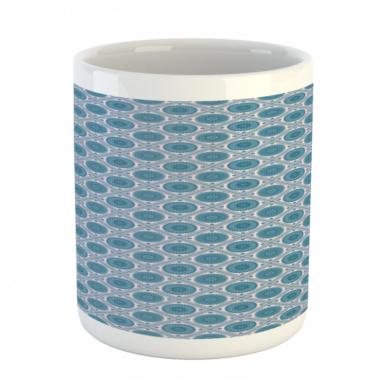 Rhombus Dots Floral Mug