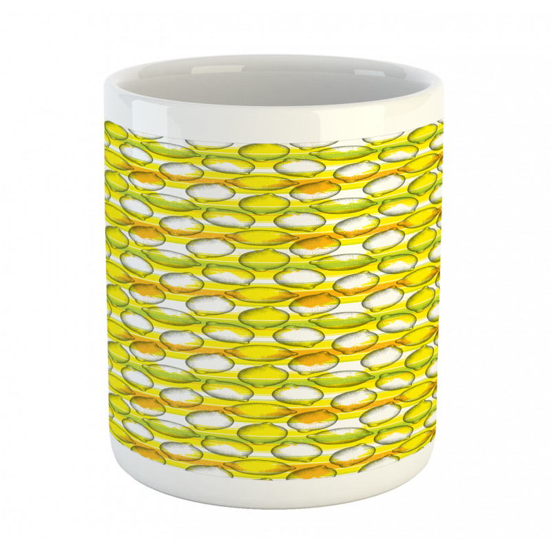 Dotted Fresh Citrus Fruits Mug