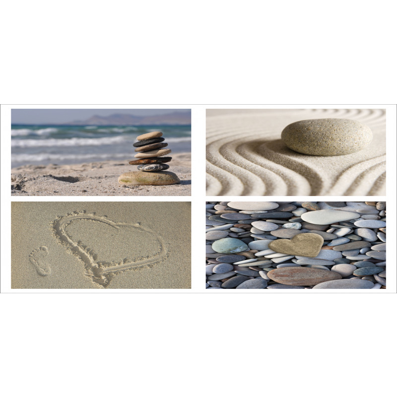 Sand and Pebbles Collage Mug