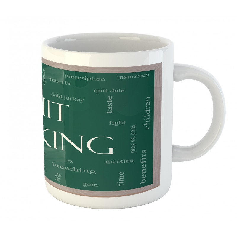 Smoking Message Blackboard Mug