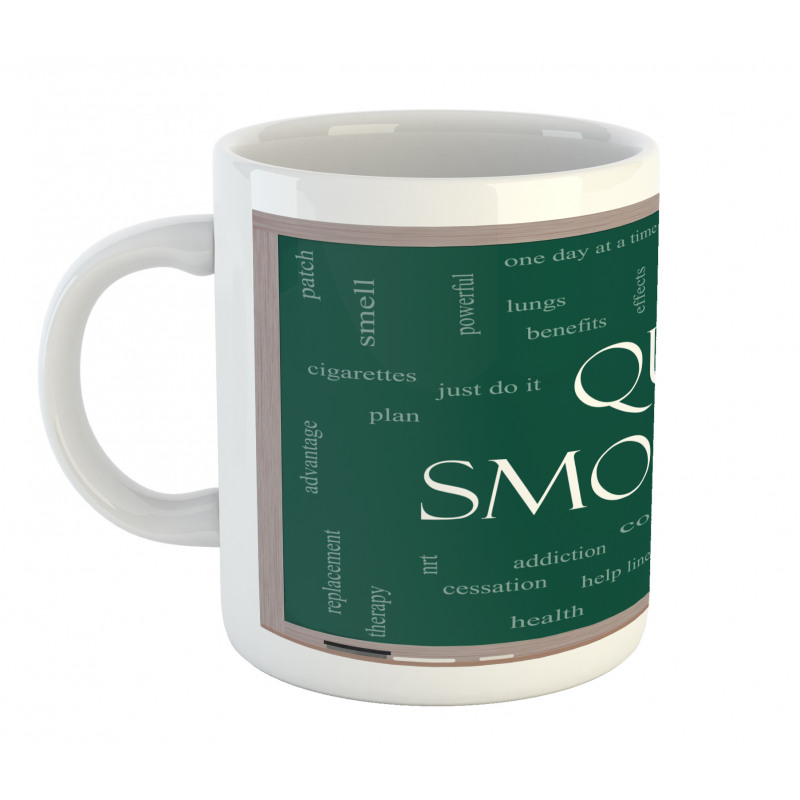 Smoking Message Blackboard Mug