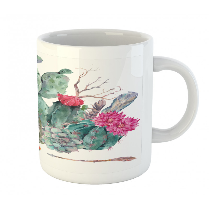 Bouquet in Boho Style Arrow Mug