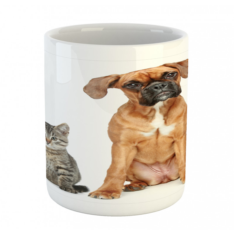 Cat Dog Animal Friends Mug